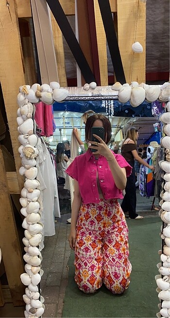 Crop kot ceket