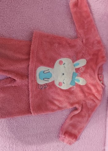 Pembe Nakışlı Bebek takım - Görsel 3