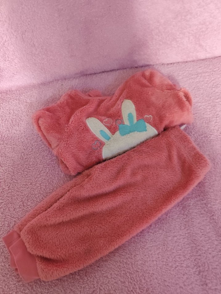 Pembe Nakışlı Bebek takım - Görsel 4