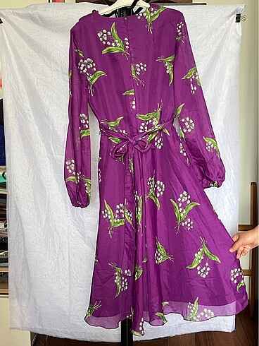 C&A mor elbise - Görsel 5