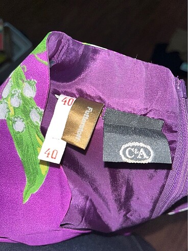 C&A mor elbise - Görsel 6