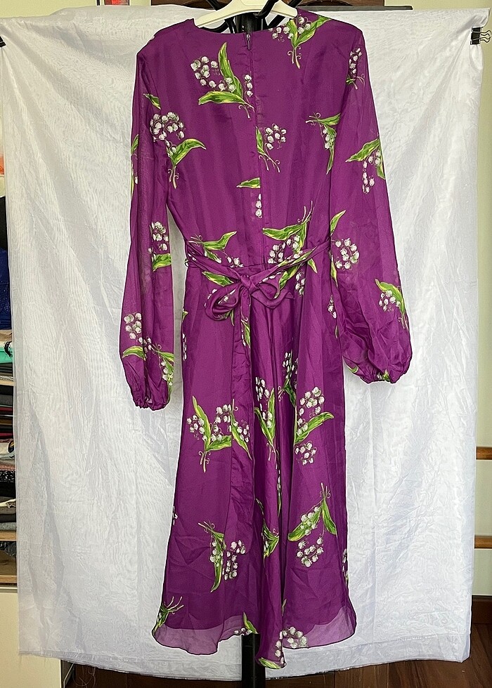 C&A mor elbise - Görsel 4