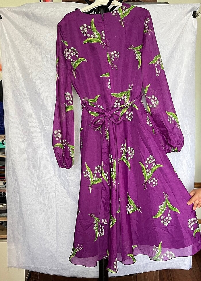 C&A mor elbise - Görsel 5