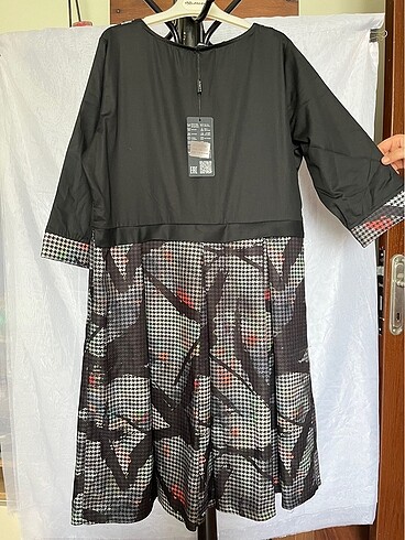 Şık siyah tarz ofis elbise - Görsel 4