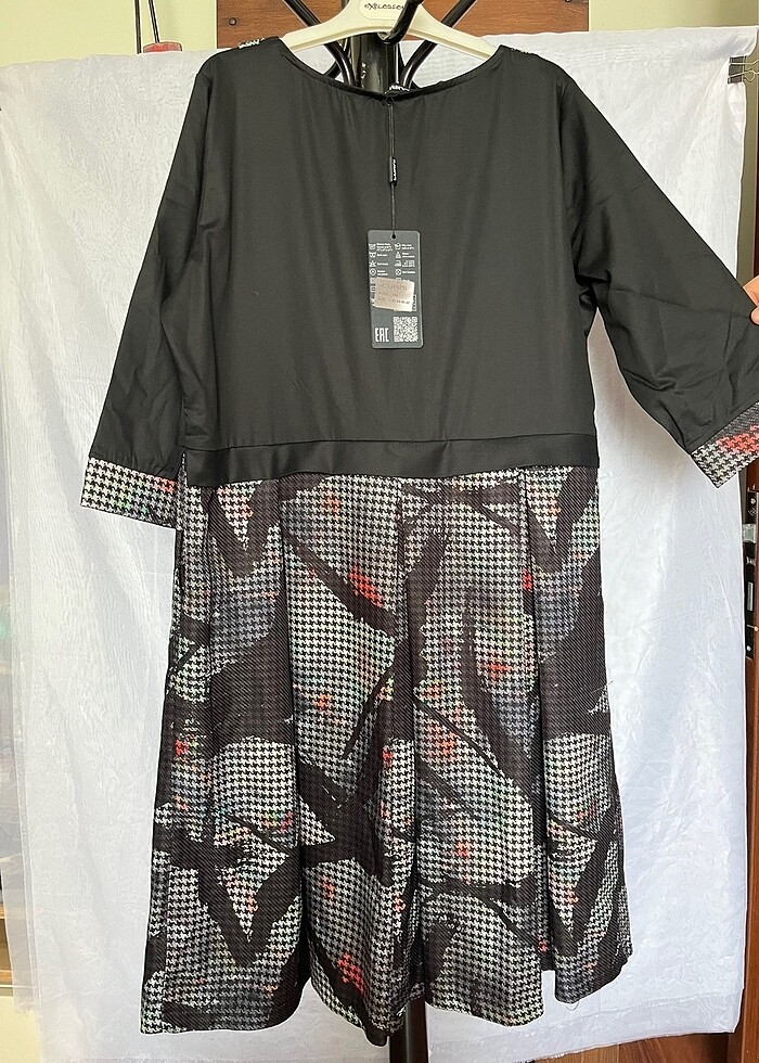 Şık siyah tarz ofis elbise - Görsel 4