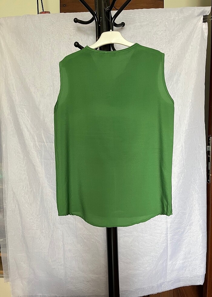 Yeşil şık bluz - Görsel 2