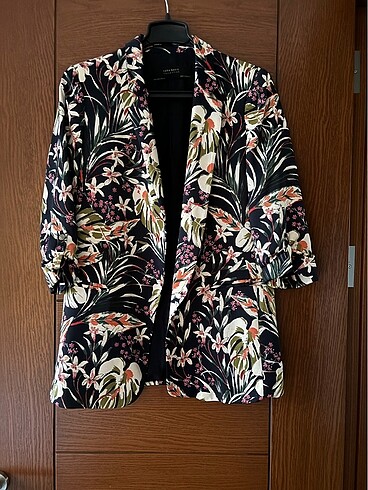 Zara Çiçekli Blazer Çekwt