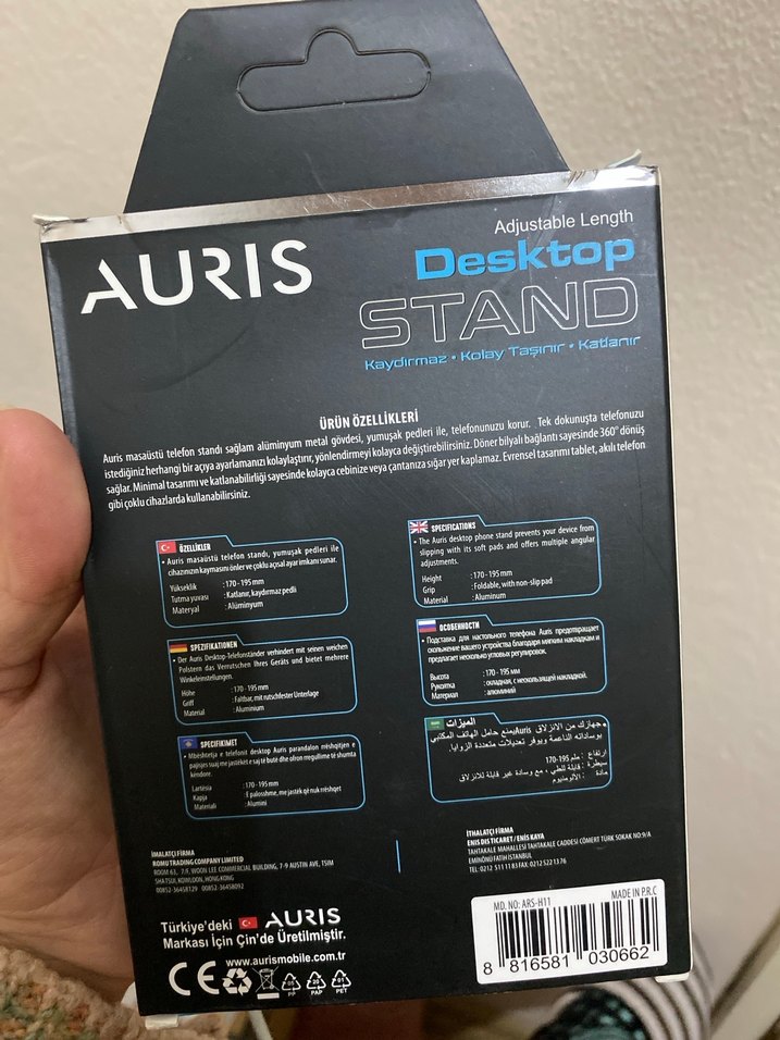 AURIS ARS-H11 Ayarlanabilir Masaüstü Telefon Tutucu - Görsel 2