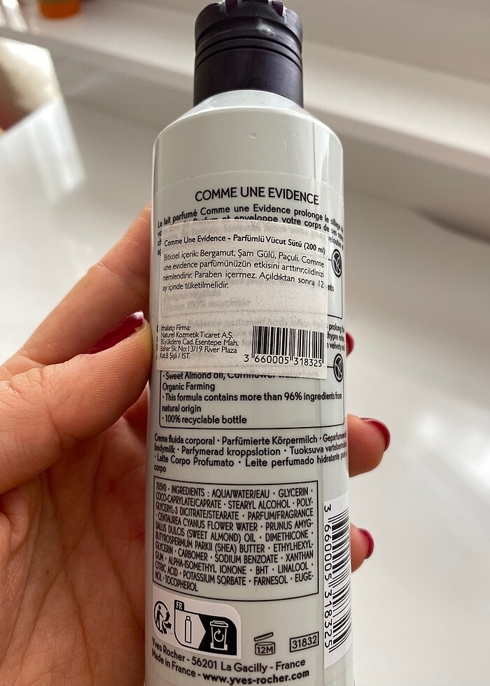 Yves rocher evidence vücut losyonu - Görsel 3