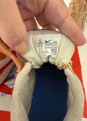 26 Beden turuncu Renk Nike Çocuk Spor Ayakkabı