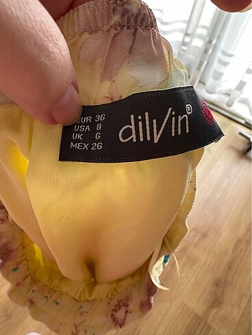 Dilvin Mini çiçekli etek astarlı