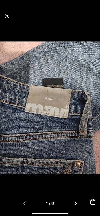 Slim fit mavi jean