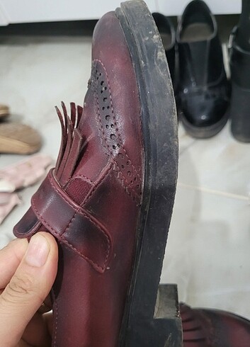 38 Beden bordo Renk Günlük ayakkabı loafer