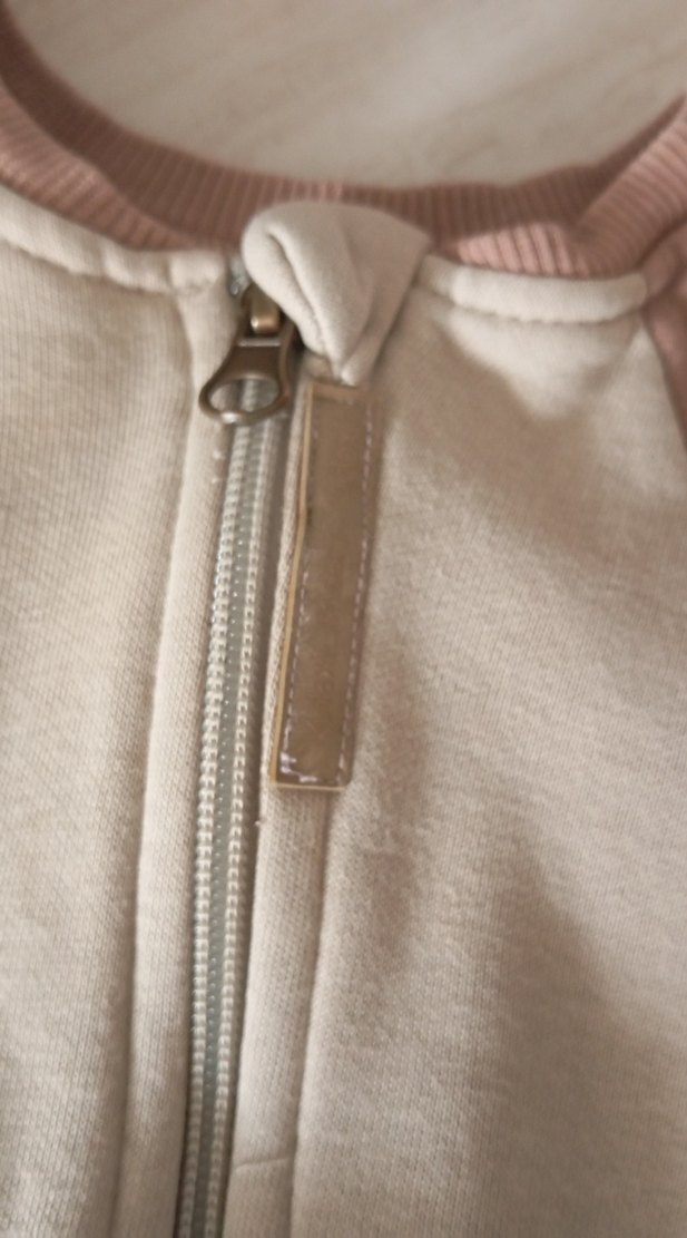 Pastel Bej Fermuarlı Bebek Tulumu - Görsel 2