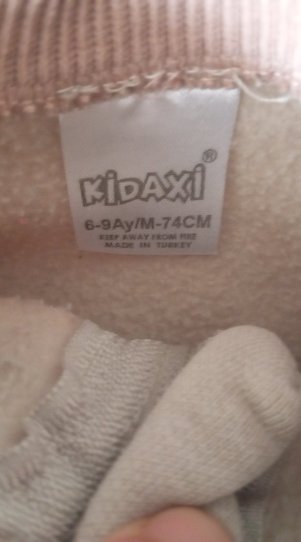 Pastel Bej Fermuarlı Bebek Tulumu - Görsel 3