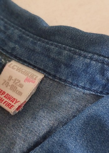 Nakışlı Erkek Çocuk Kot Gömlek - Görsel 2