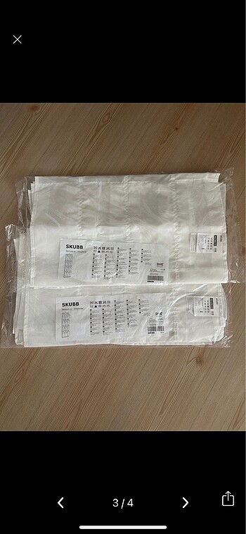 Ikea 2x IKEA SKUBB ayakkabılık organizer beyaz