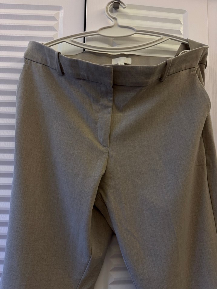 H&M Gri Kadın Cigarette Pantolon - Görsel 4