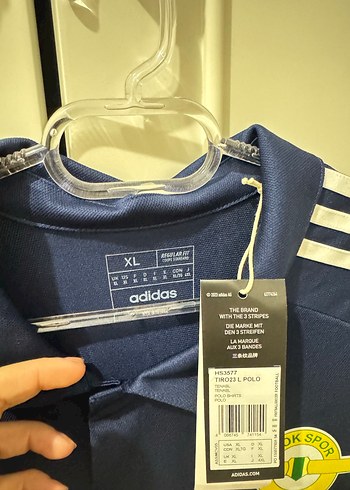 Adidas Düğmeli Lacivert Erkek Spor Tişörtü