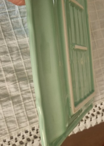 Açık Yeşil bambu model servis tabağı - Görsel 7