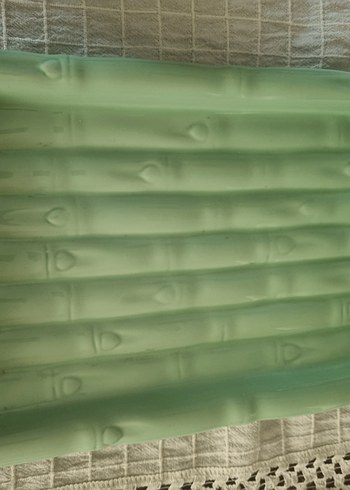 Açık Yeşil bambu model servis tabağı - Görsel 2