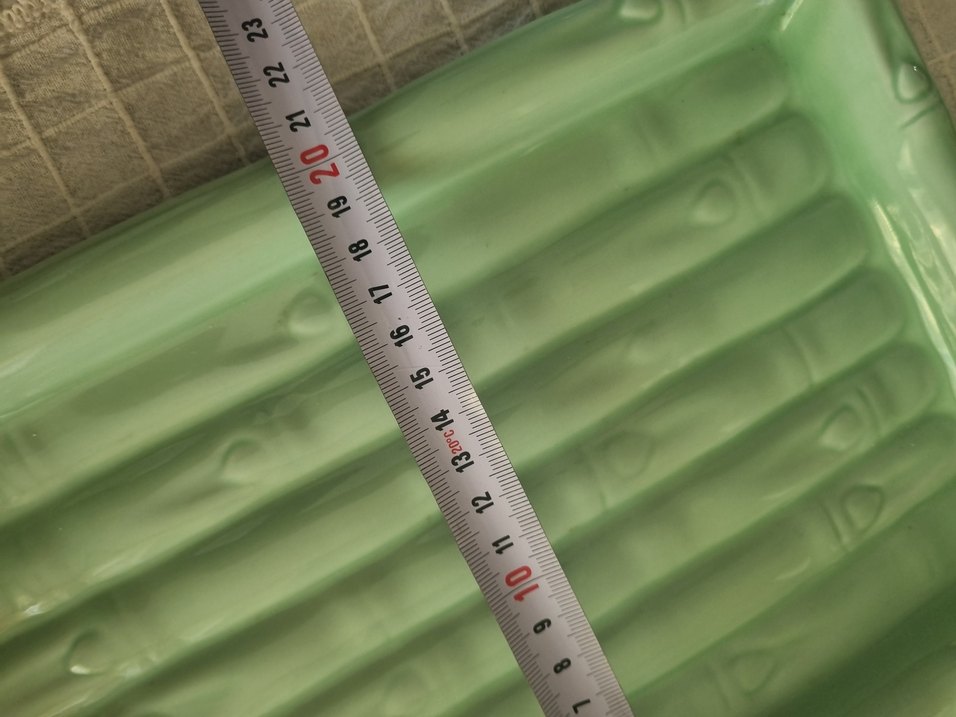 Açık Yeşil bambu model servis tabağı - Görsel 4