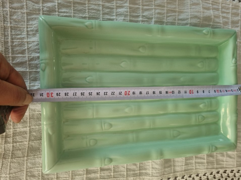 Açık Yeşil bambu model servis tabağı - Görsel 3