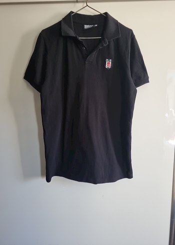 Beşiktaş tişört orjinal,Erkek Siyah Kısa Kollu Polo Tişört - Görsel 2