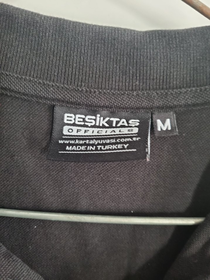 Beşiktaş tişört orjinal,Erkek Siyah Kısa Kollu Polo Tişört - Görsel 5