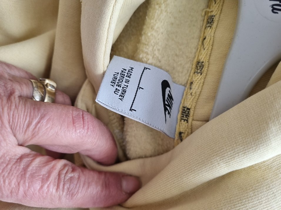 Nike Bej Kapüşonlu Rahat Kesim Sweatshirt - Görsel 4