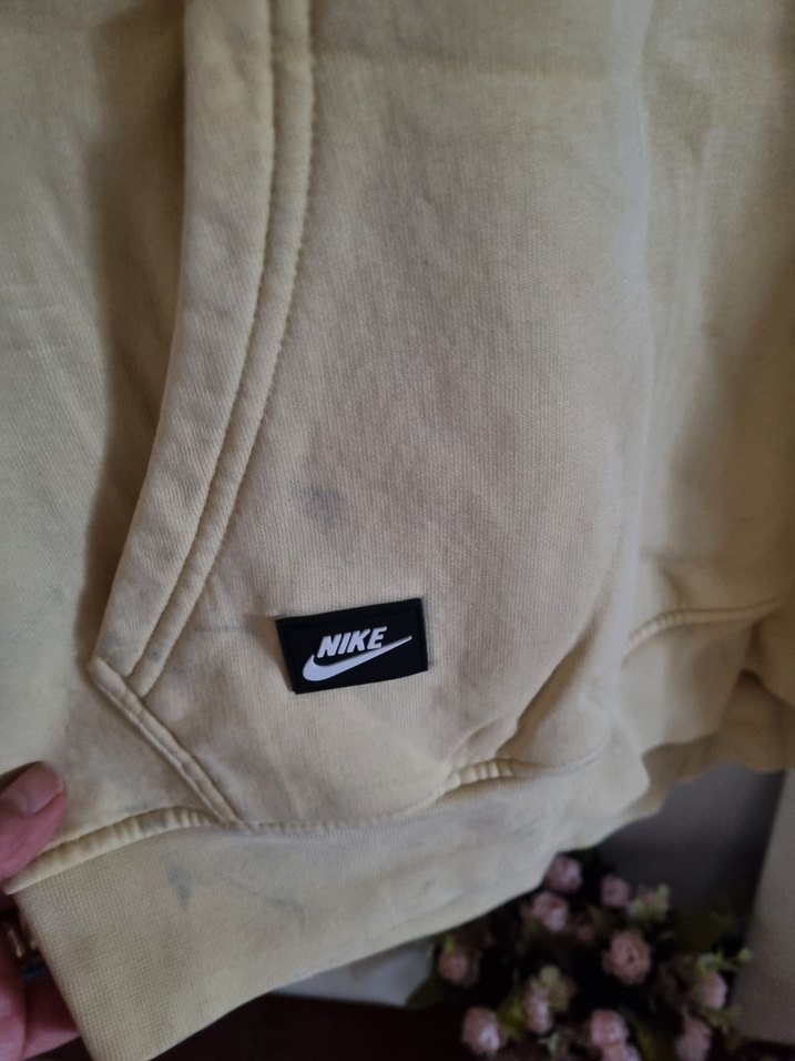 Nike Bej Kapüşonlu Rahat Kesim Sweatshirt - Görsel 3