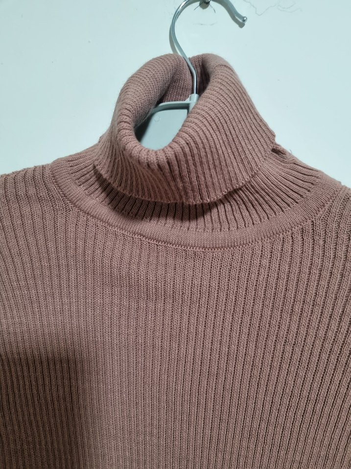 Bej Kadın Balıkçı Yaka Triko Kazak - Görsel 2