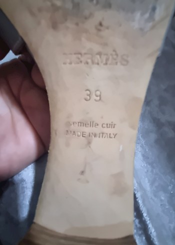 Bej Kadın Topuklu Terlikler - Görsel 5