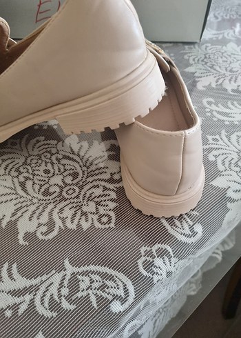 etiketsiz yeni, Tokalı Kadın Loafer Blok Topuk - Görsel 4