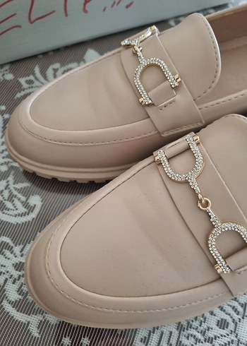 etiketsiz yeni, Tokalı Kadın Loafer Blok Topuk - Görsel 2