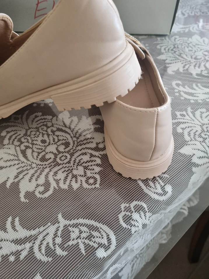 etiketsiz yeni, Tokalı Kadın Loafer Blok Topuk - Görsel 4