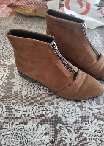 Kadın Kahverengi Süet Bot - Görsel 4