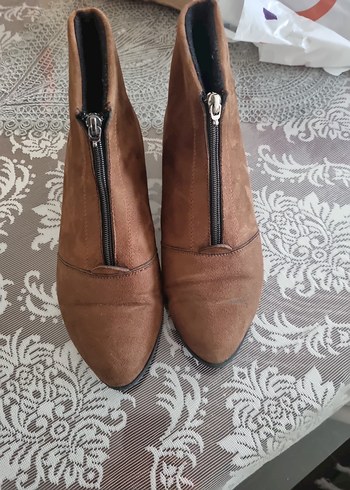 Kadın Kahverengi Süet Bot - Görsel 3