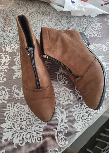 Kadın Kahverengi Süet Bot - Görsel 2