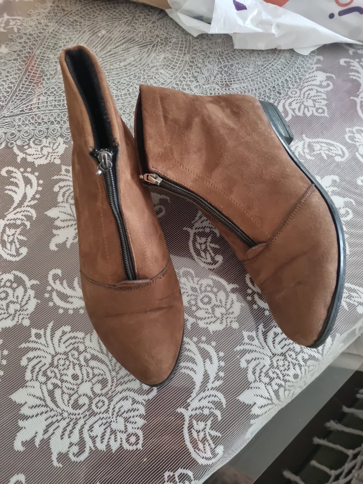 Kadın Kahverengi Süet Bot - Görsel 2