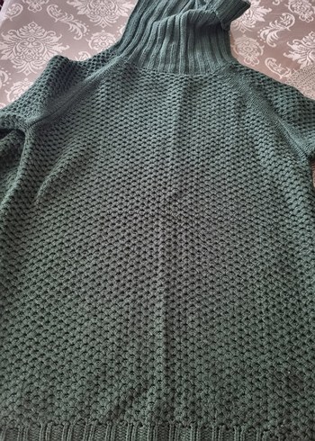 Pull&bear Kadın Bohem Boğazlı Triko Kazak - Görsel 4