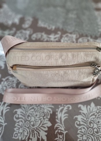 Bennetton orjinal Kadın Çapraz Çanta bej - Görsel 2