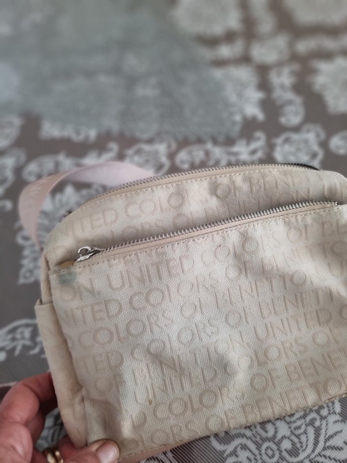 Bennetton orjinal Kadın Çapraz Çanta bej - Görsel 4