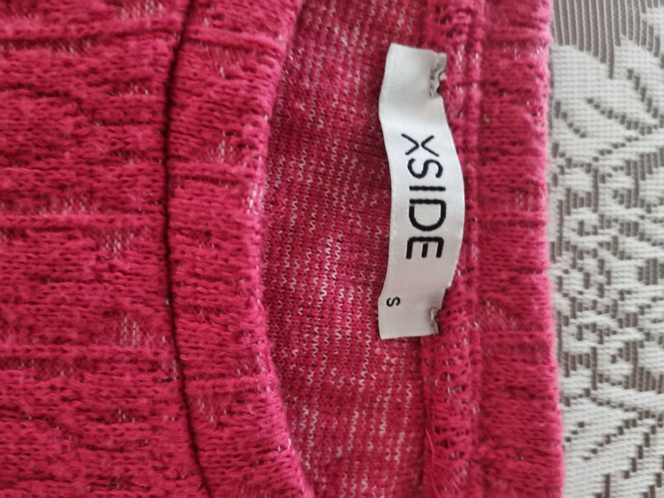 fuşya Boğazlı, İnce Örgü Kadın Kazak - Görsel 3