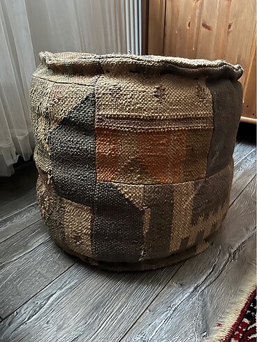 İki adet Mudo Kilim Puf - Görsel 5