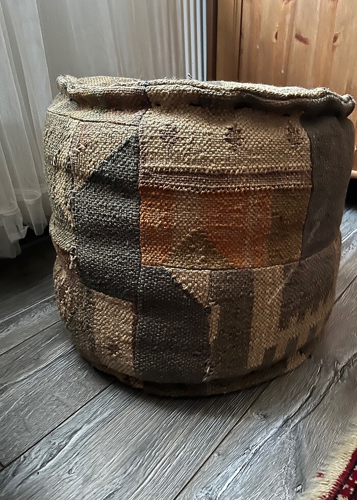 İki adet Mudo Kilim Puf - Görsel 5