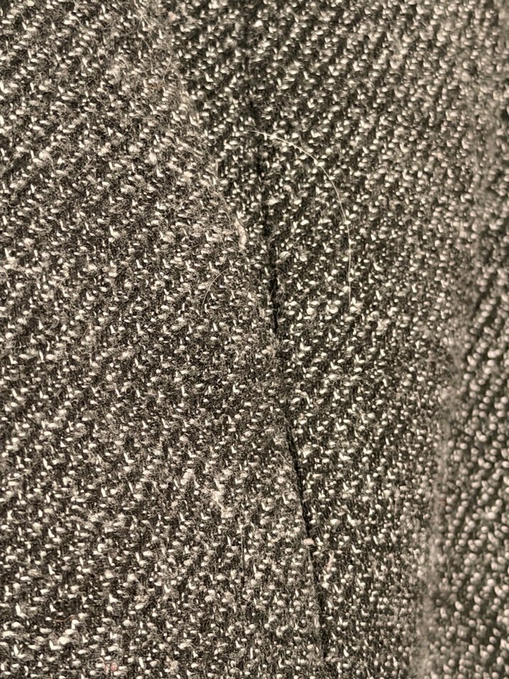 Zara Kadın Tweed Tüvit Gri Kumaş Pantolon - Görsel 4