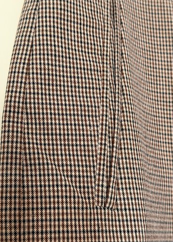 Mango Kahverengi Midi Kumaş Kadın Pantolon - Görsel 4