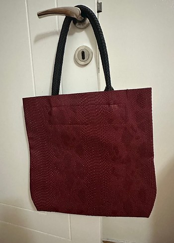 Adil Işık Bordo  Yılan Desenli Kadın Çanta - Görsel 2