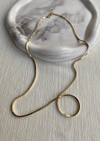 Parlak uzun zincir kolye xuping gold - Görsel 2